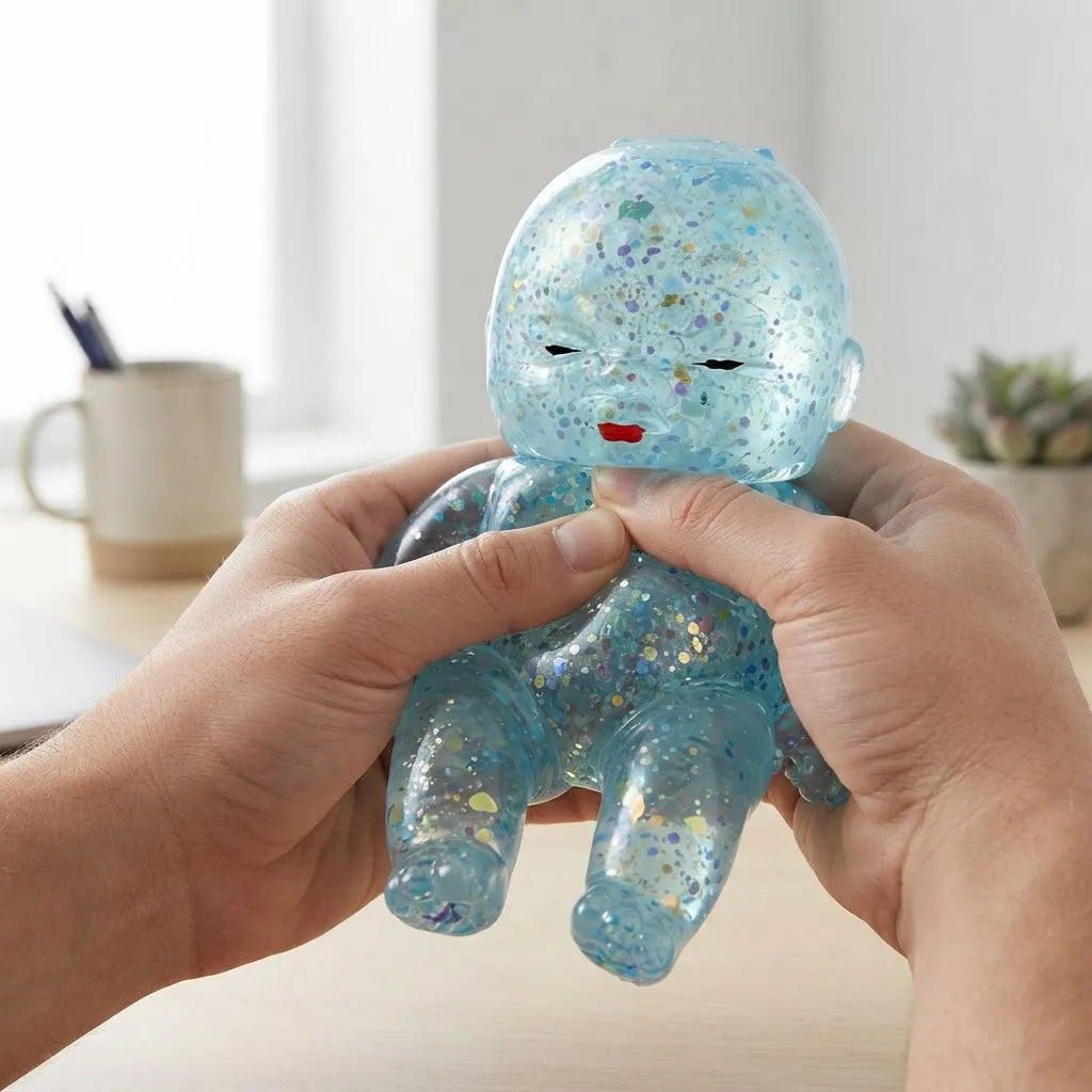 Bebé Glitter azul