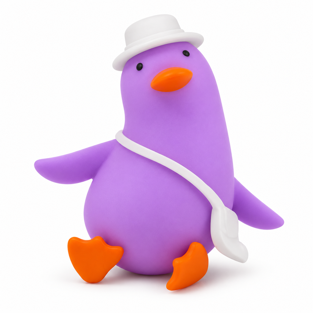 Squishy Pato Cartero con Accesorios