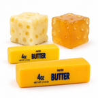 Portada ecommerce de Squishy Box Cheese & Butter, con sus cuatro productos intactos sobre fondo blanco