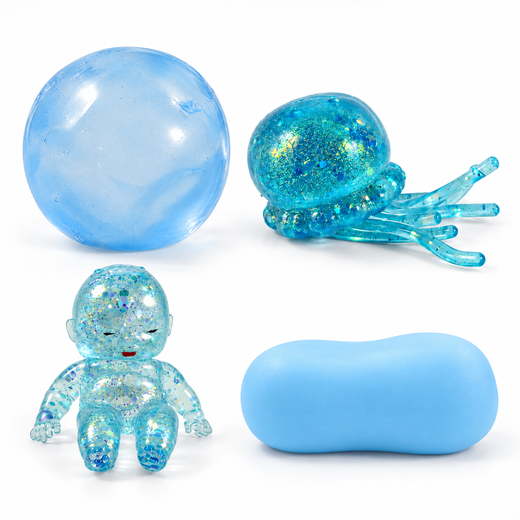 Squishy Box Azul · foto principal ecommerce fondo blanco