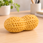 Squishy Maní Crunchy intacto en contexto de escritorio