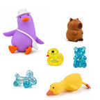 Squishy Box Animal Lover Grande Morado / Azul / Azul — productos originales sobre fondo blanco