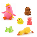 Squishy Box Animal Lover Grande Rosado / Verde / Rosado — productos originales sobre fondo blanco