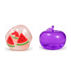 Squishy Box Dúo Frutas Sandía / Morado — productos originales sobre fondo blanco