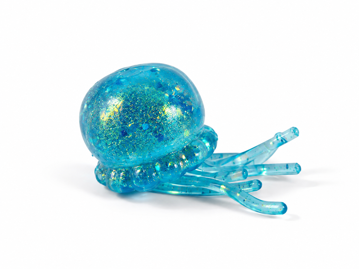 Medusa Glitter azul · foto original del CDN
